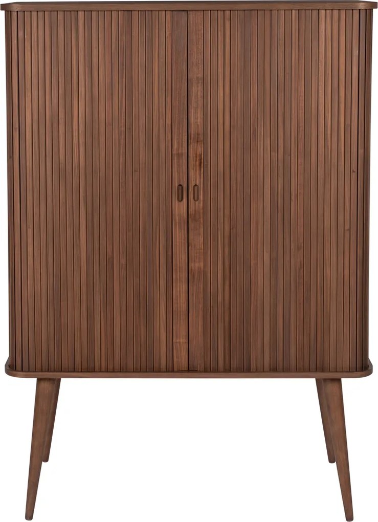 Design Wandkast Walnoot - 100x45x140cm.
