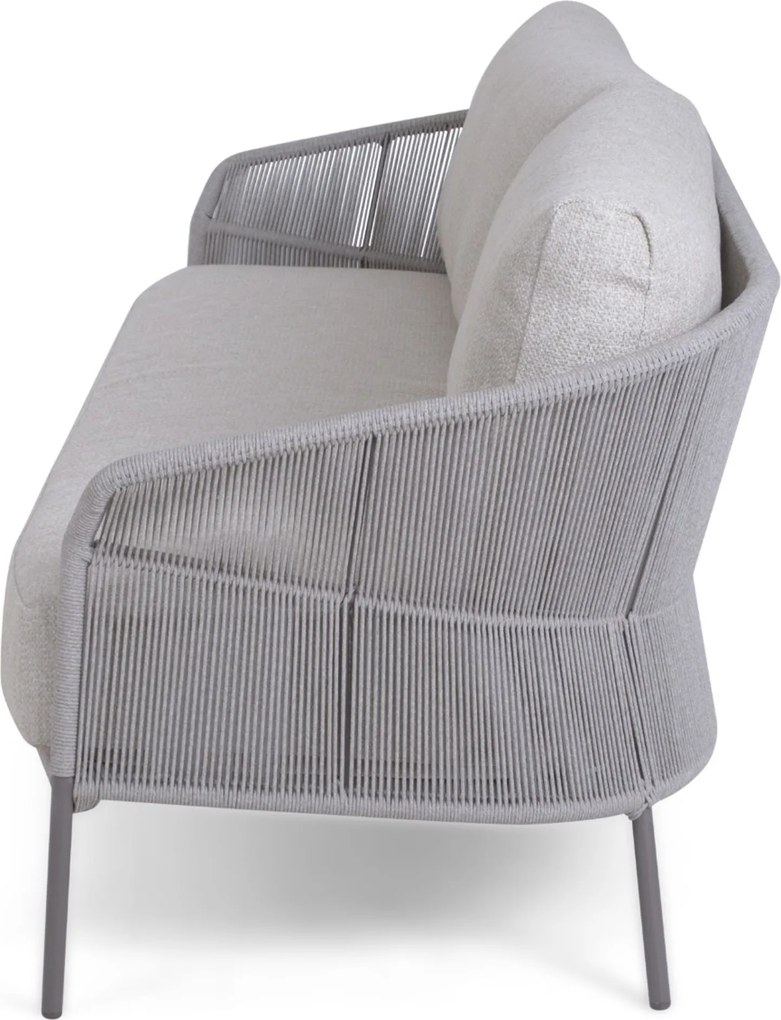Stoel en Bank Loungeset 5 personen Rope Grijs  4 Seasons Outdoor Florence/Livo