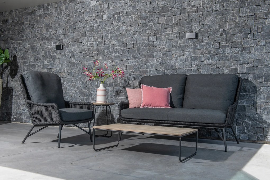 4 Seasons Outdoor Wing loungeset met Axel tafel  Loungeset    houtkleur weerbestendig