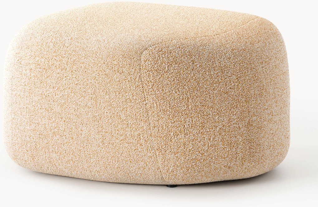 Ovale bouclé poef Wolke