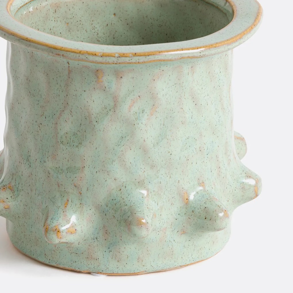 Bloempot in aardewerk met glazuur Ø14 cm, Ivaneo