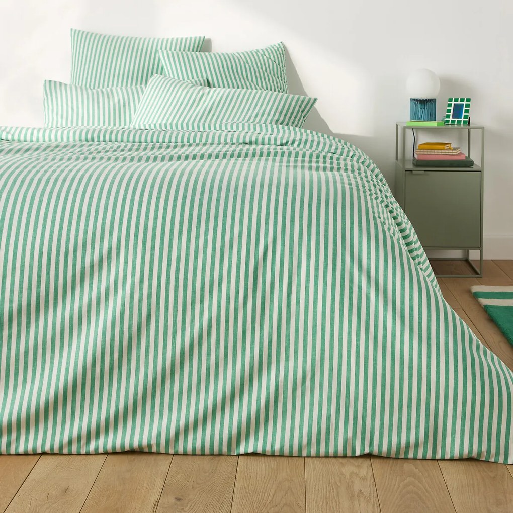 Katoenen kussensloop, groen, Soizic