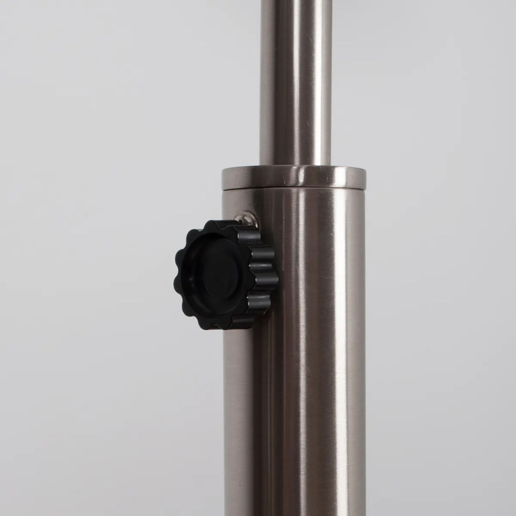 Zilveren Minimalistische Booglamp