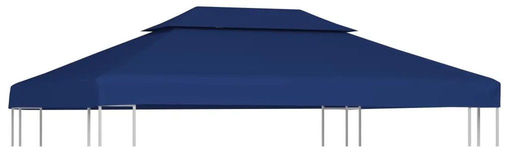 vidaXL Prieeldak 2-laags 4x3m 310 g/m² blauw