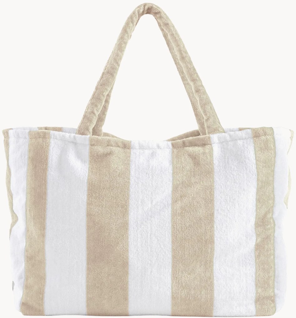 Strandtas Forte van katoenen velours