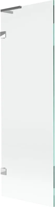 Mexen Lunar L badwand 1-delig 60 x 150 cm, transparant, chroom - 897L-060-000-01-00