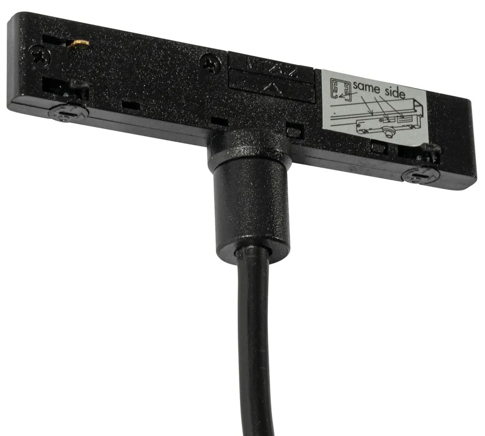 Moderne hanglamp zwart voor railsysteem 1-fase  - Slimline Keno