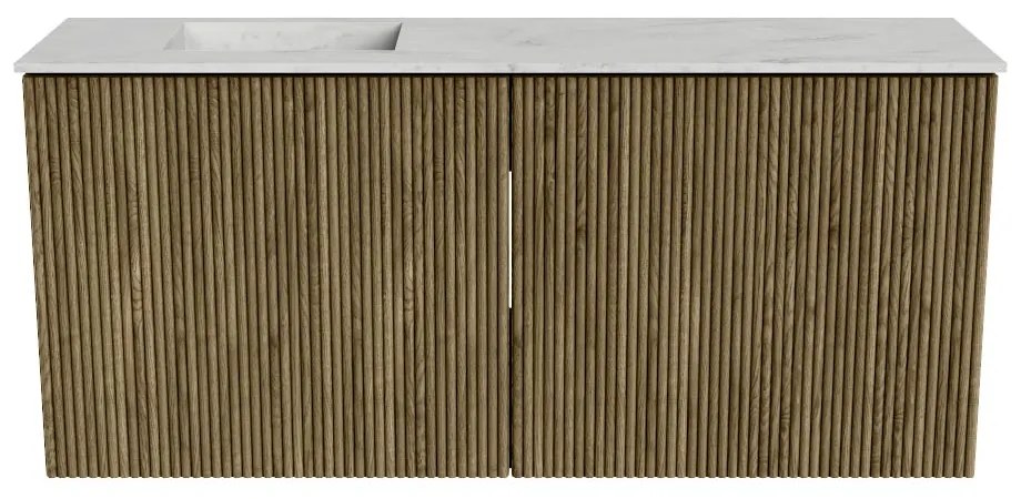 Mondiaz Joya DLux 90cm toiletmeubel dusk met wastafel faye links 1 kraangat opalo