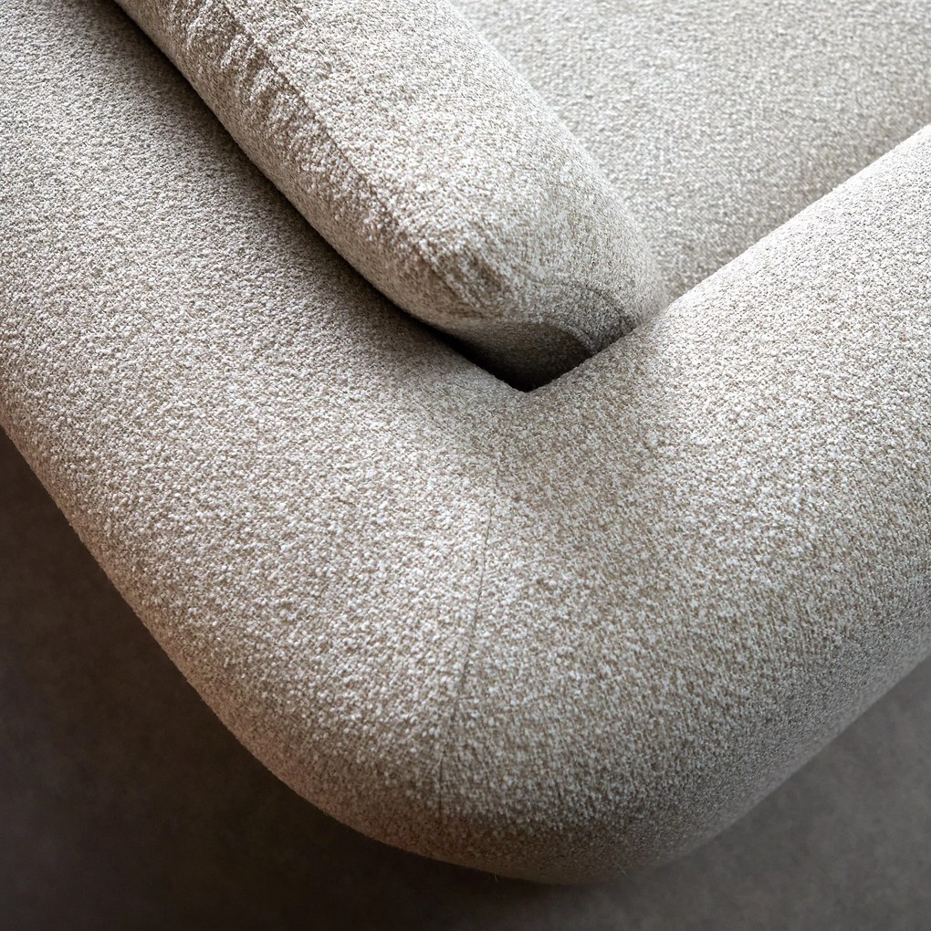Beige Designbank Hoek Links