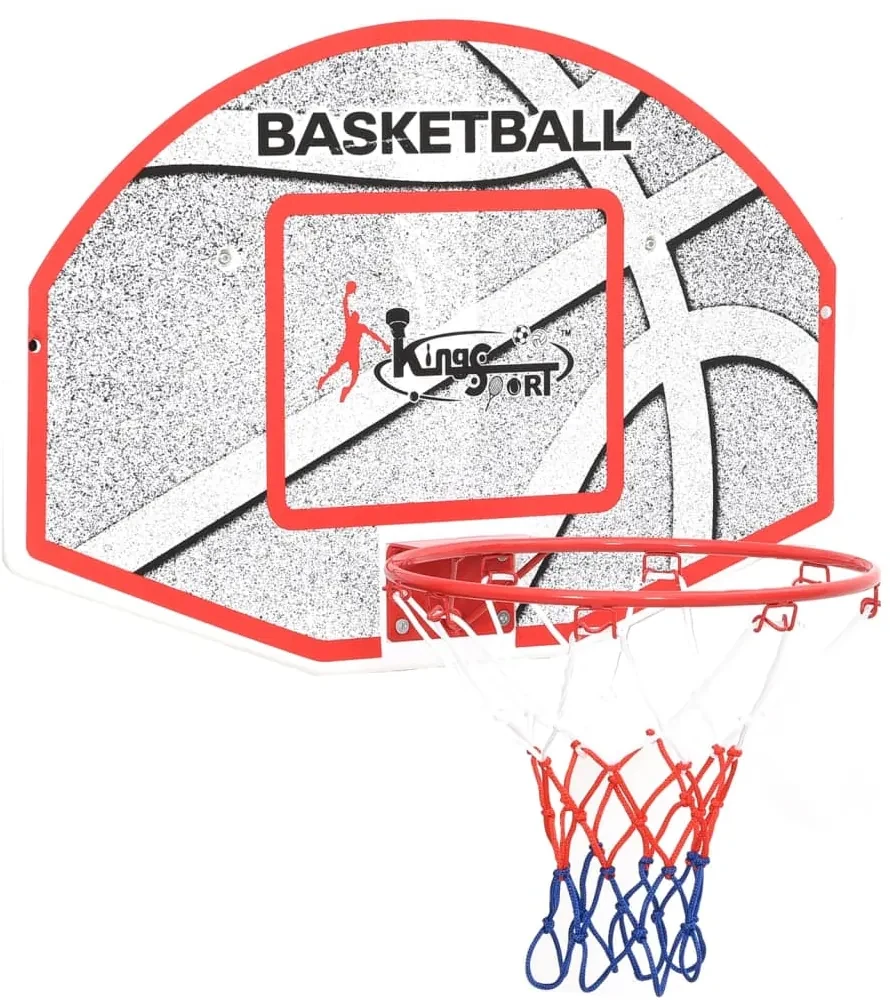 vidaXL 5-delige Basketbalset wandmontage 66x44,5 cm