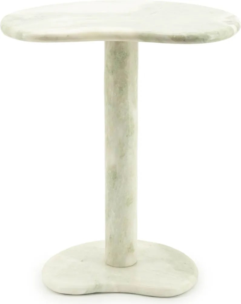 Marmer Bijzettafel Organisch Groen - 45.5 X 33cm.