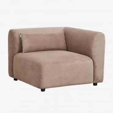 Hoekmodule Voor Modulaire Bank Fogler Corduroy Kameelbruin - Sklum