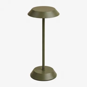 Draadloze Led-buitenlamp Van Ijzer Oravella Groen – Intens Olijf - Sklum
