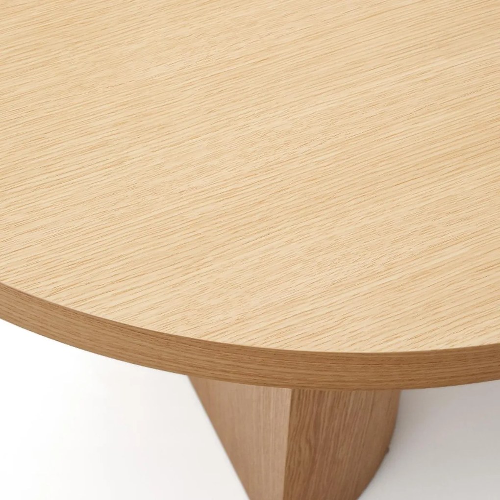 Kave Home Nealy Ovale Eettafel Eikenfineer 200 X 100 Cm - 200 X 100cm.
