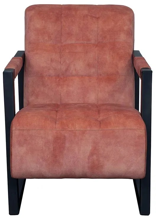Fauteuil - Salina - velours Adore roze 166