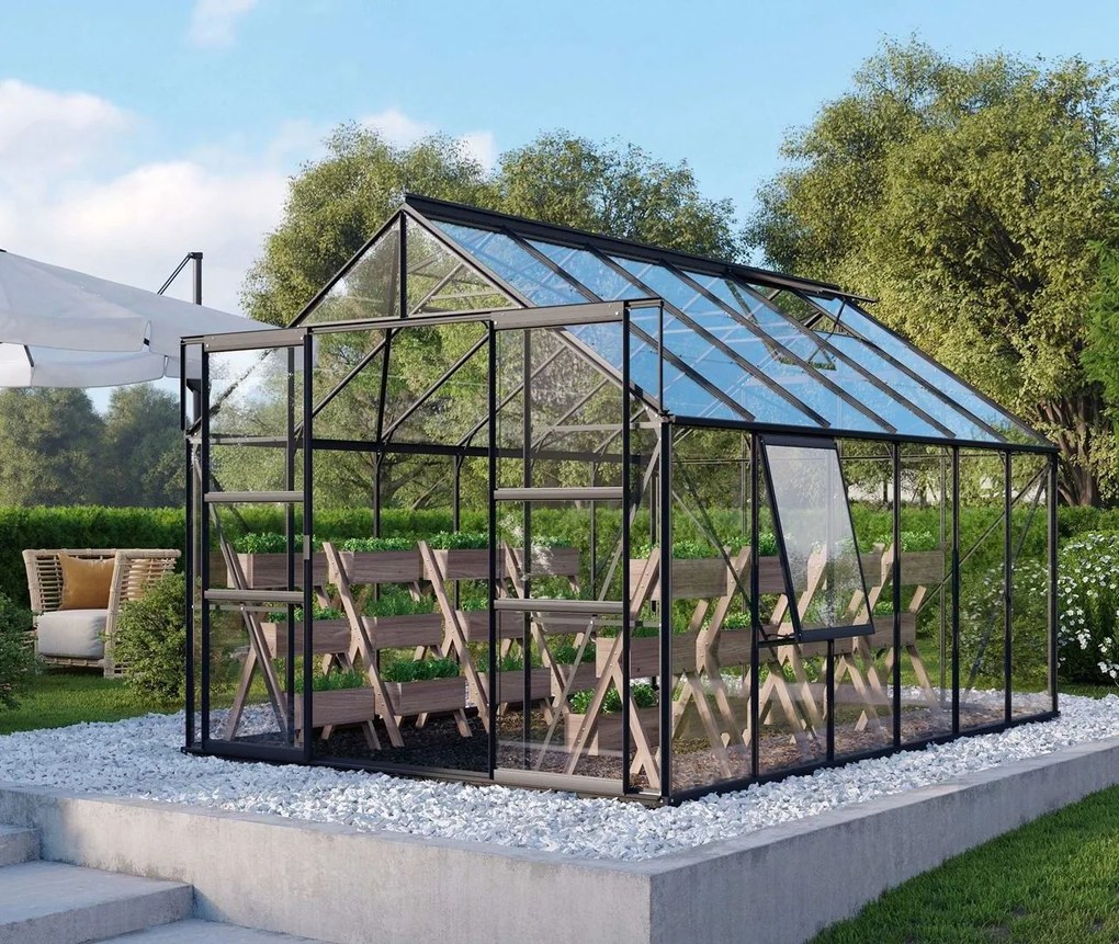 Vitavia Meridian 2 serre - 9,9m² - Zwart