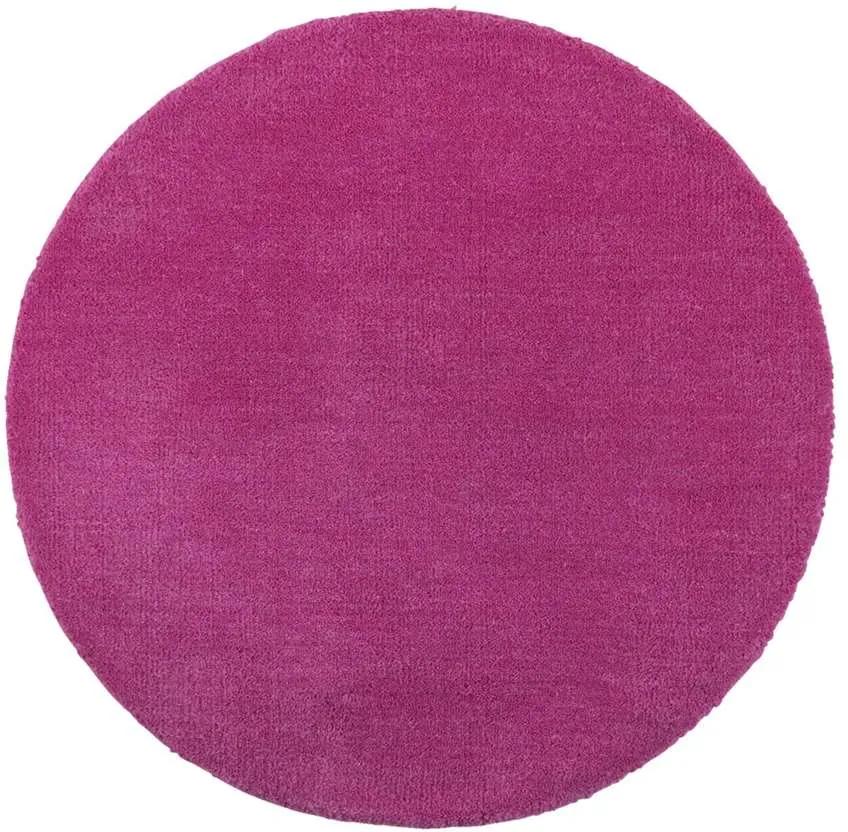 Vloerkleed Colours - fuchsia - Ø68 cm - Leen Bakker