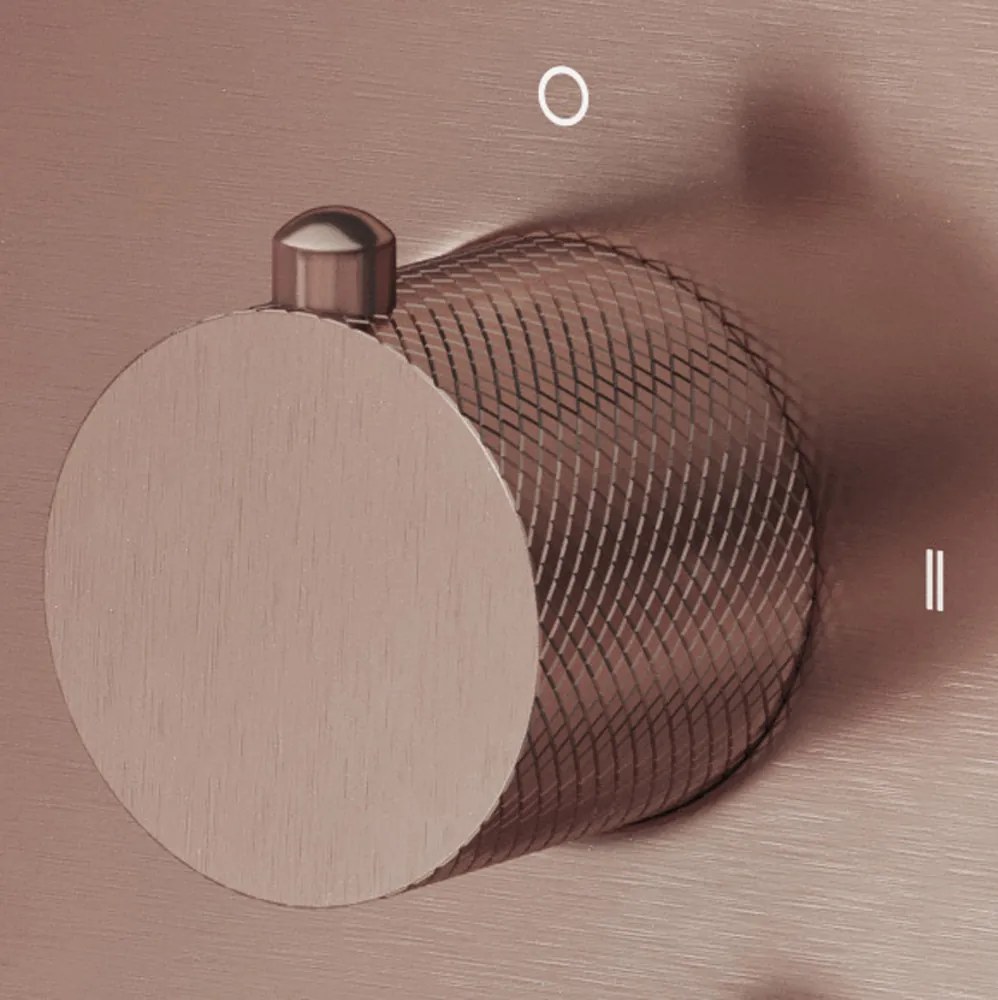Saniclear Copper Curved omstelknop voor inbouw thermostaatkranen (SK21429 en SK79844)