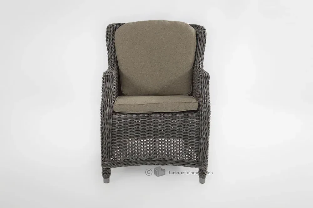 4 Seasons Outdoor Brighton tuinstoel charcoal * SALE * Tuinstoel weerbestendig
