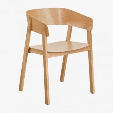 Set Van 4 Eetkamerstoelen In Hout Olsen Natuurlijk Hout & Natuurlijk Hout - Sklum