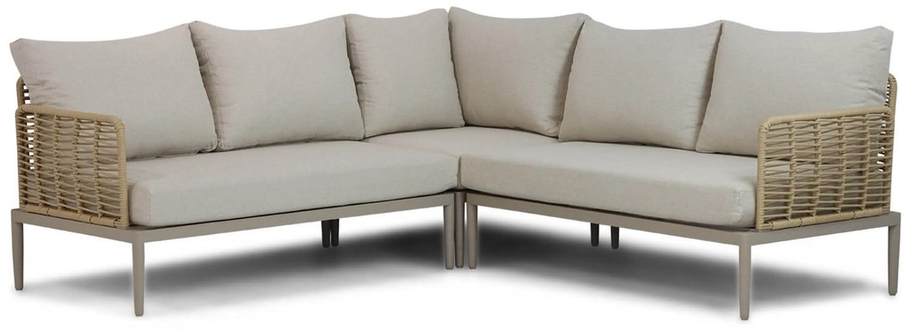 Hoek loungeset 5 personen Wicker Taupe  Coco Ibiza