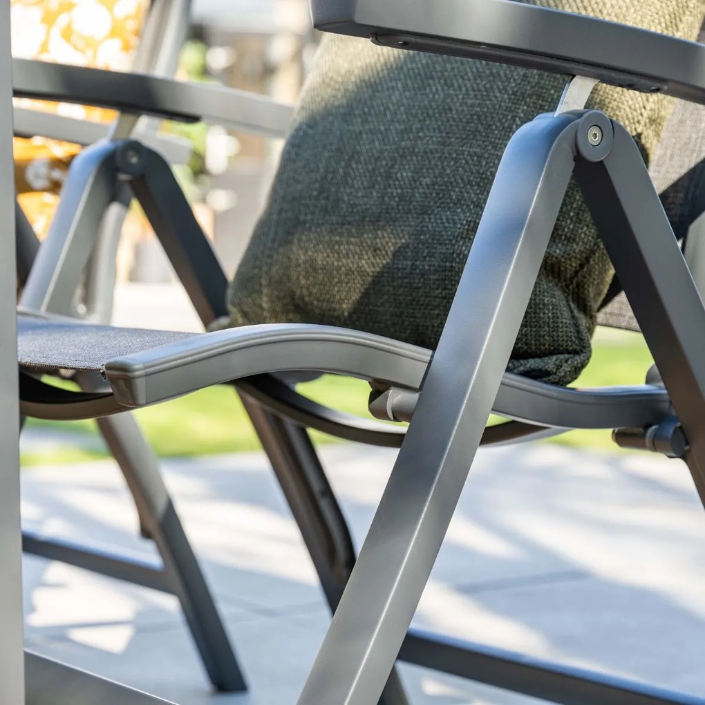 Garden Impressions Hilly tuinstoel verstelbaar - donker grijs