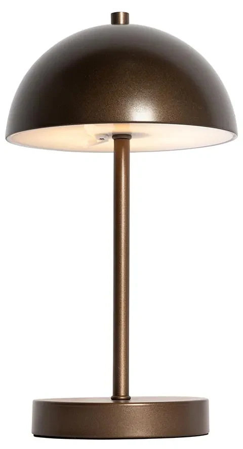 Brennenstuhl oplaadbare LED buiten tafellamp OLI 400 AS (campinglamp IP54 met 450lm, tot 70u lichtduur, dimbaar, 2 verwisselbare oplaadbare batterijen 18500, powerbank, USB C oplaadkabel