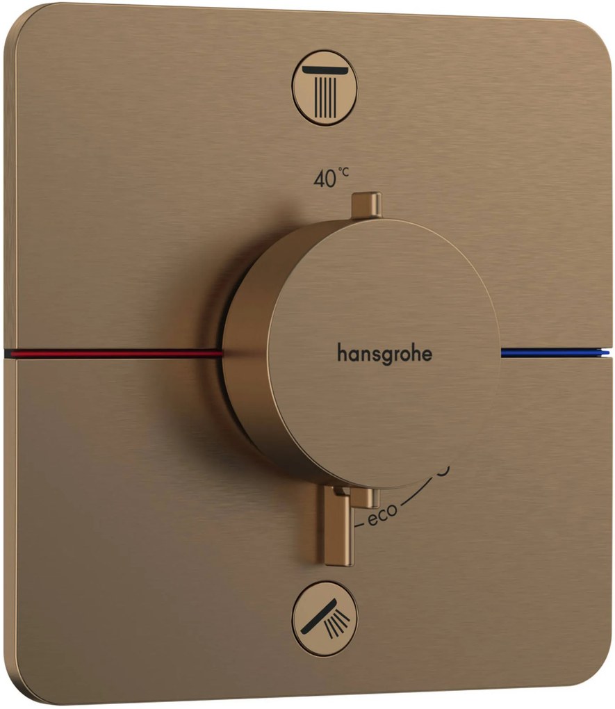 Hansgrohe ShowerSelect Comfort Q Afbouwdeel Inbouwthermostaat Brushed Bronze