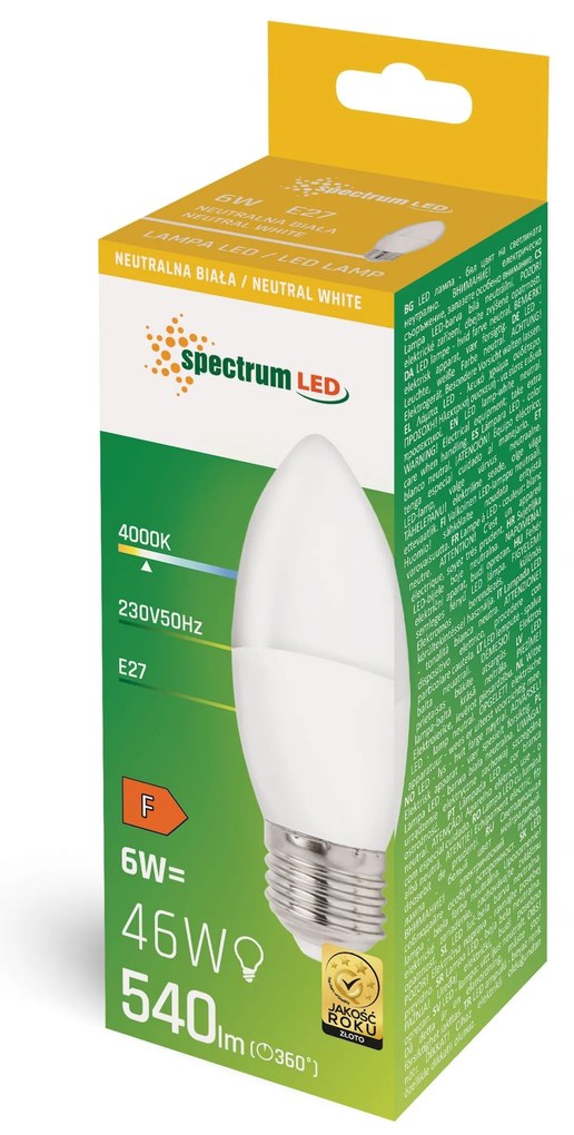 LED lamp Neutral E-27 230V 6W WOJ+14352