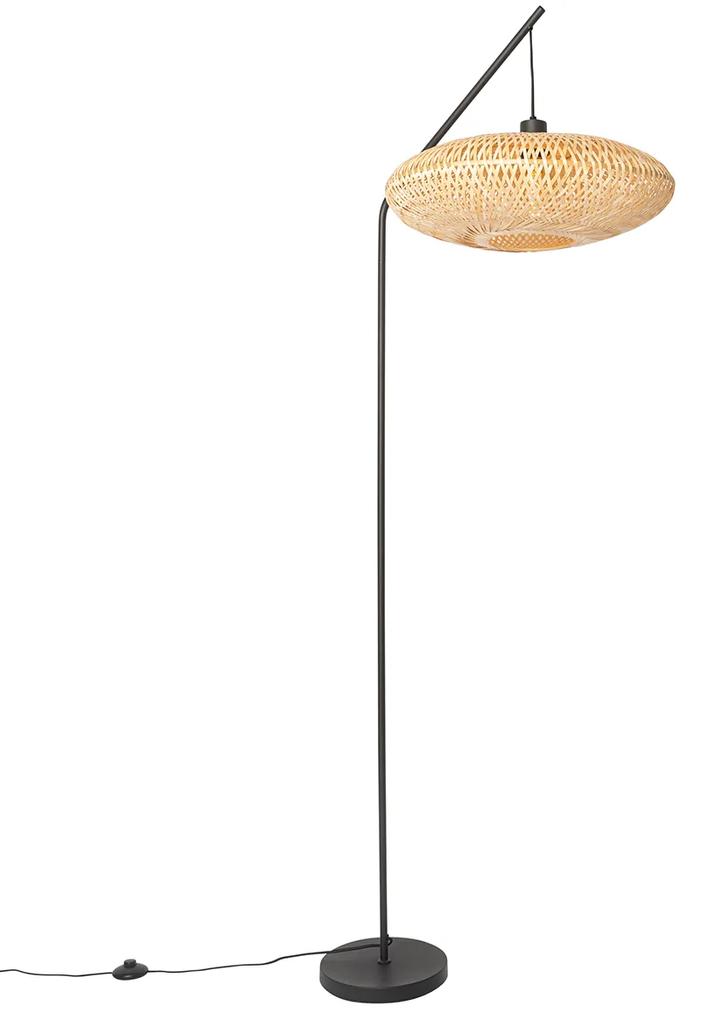 Oosterse vloerlamp bamboe - OstravaOosters E27 Binnenverlichting Lamp