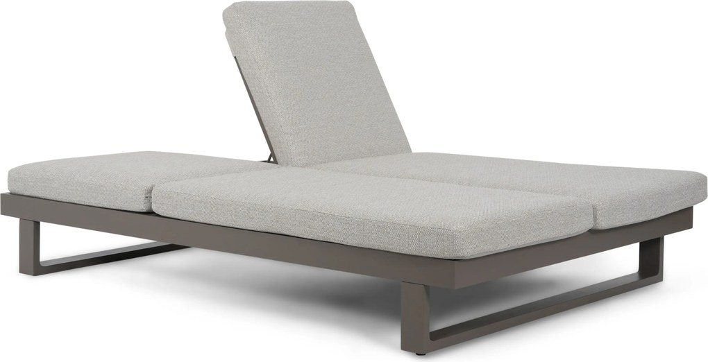 Lifestyle Garden Furniture Massimo Ligbed Met Kussen Antraciet/sandy Aluminium Grijs
