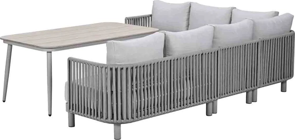 Garden Impressions Andong lounge dining set 5-delig - taupe