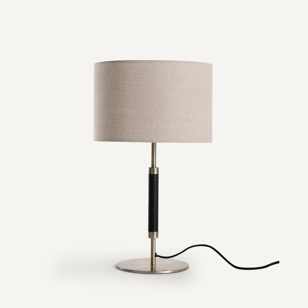 Lamp in metaal, messing en linnen, Jihana