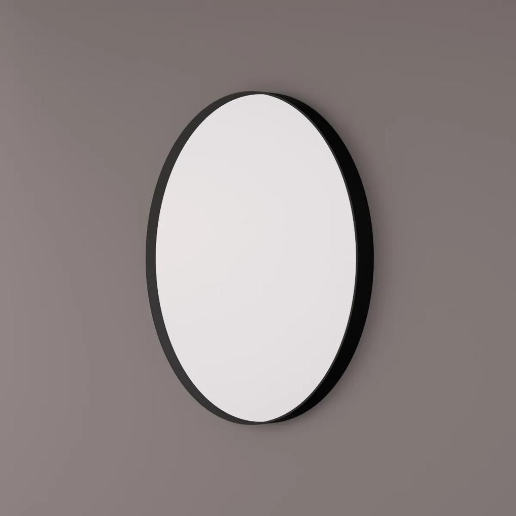 Hipp Design 8200 ronde spiegel matzwart 80cm