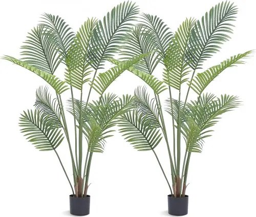 VEVOR Areca Catechu Kunstmatige 800x800x1524mm Kunstplant PE Kunstplanten Plastic Planten in Pot Betelnootpalm Geurloos Waterdicht Ideaal voor Slaapkamer Studeerkamer Woonkamer