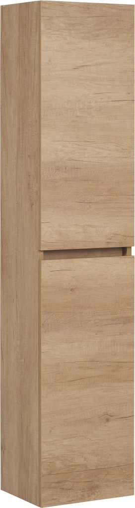Saqu Diverso Halfhoge kast 30x25x140 cm Nature/Eiken