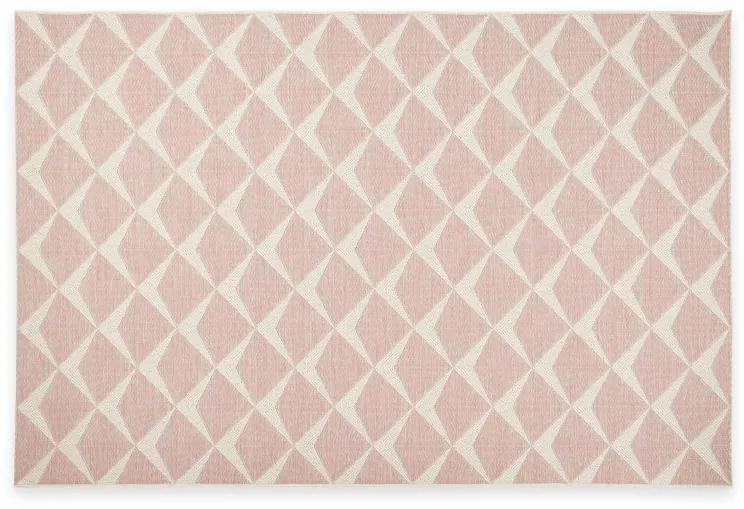 Asbury geweven vloerkleed, 160 x 230cm, roze