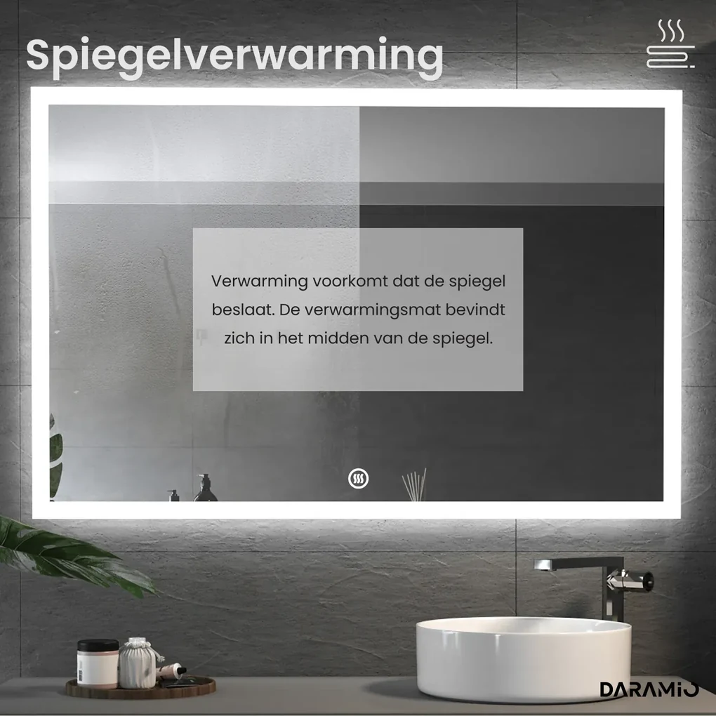 Spiegel met verlichting F1