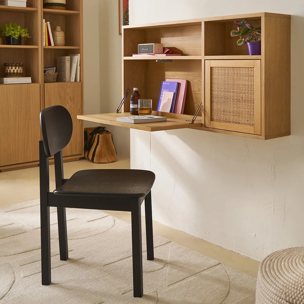 Wandbureau in fineereik en riet, Palano