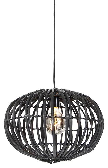 Landelijke hanglamp zwart 40 cm - Canna Landelijk E27 bol / globe / rond Binnenverlichting Lamp