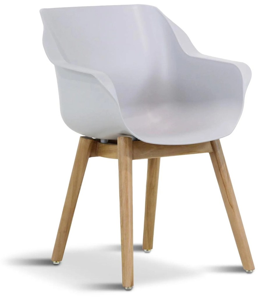 Tuinset 6 personen 220 cm Kunststof Grijs Hartman Sophie