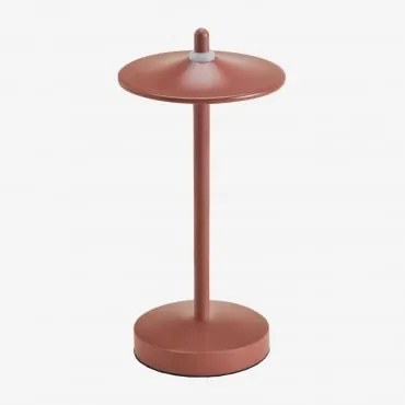 Draadloze Led-tafellamp Van Ijzer Zuniga Terracota - Sklum