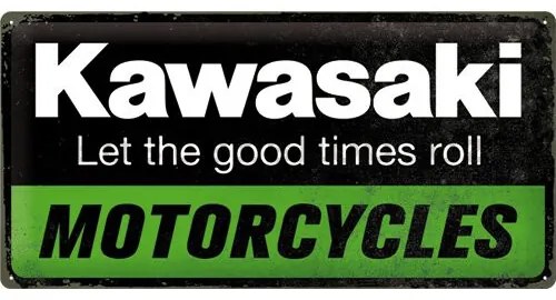 Metalen bord Kawasaki Motorcycles