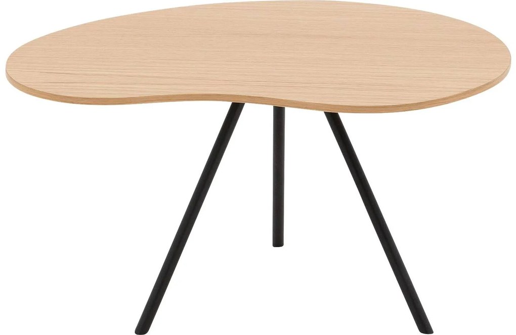 Goossens Salontafel Zyan organisch, hout eiken blank, modern design, 76 x 36 x 69 cm