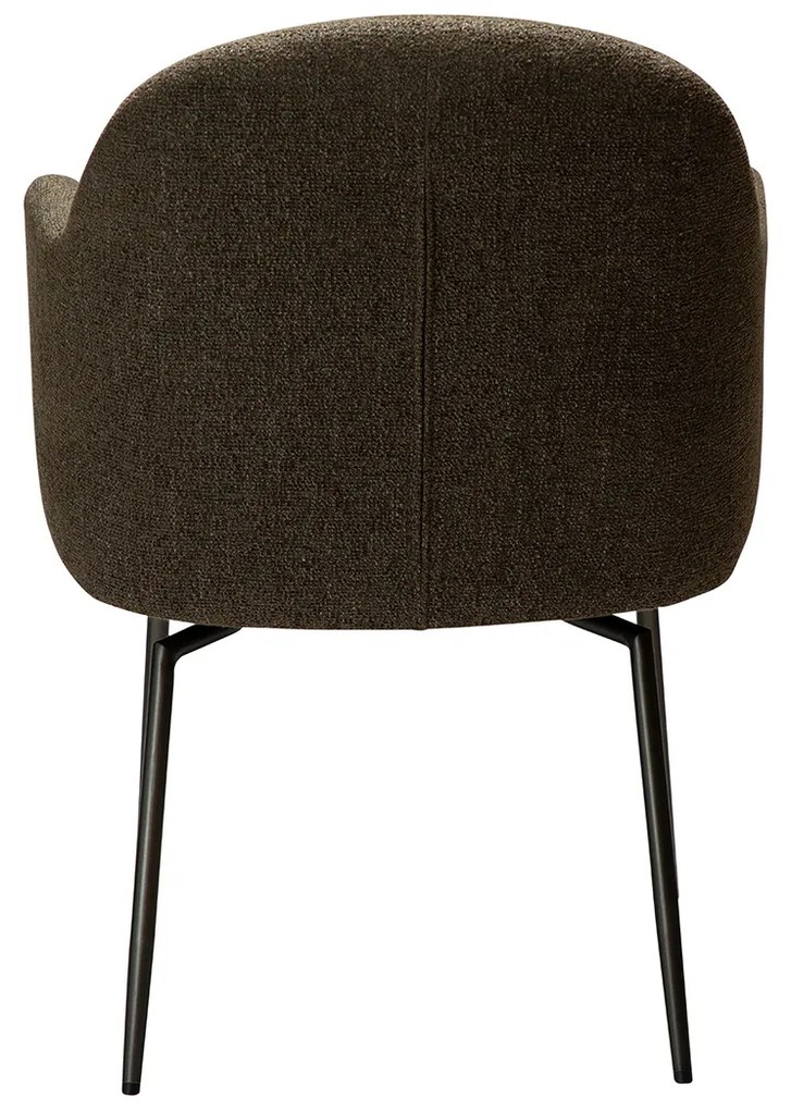 Dan-Form Bae Swivel Luxe Eetkamerstoel Draaibaar Olijfgroen Boucle