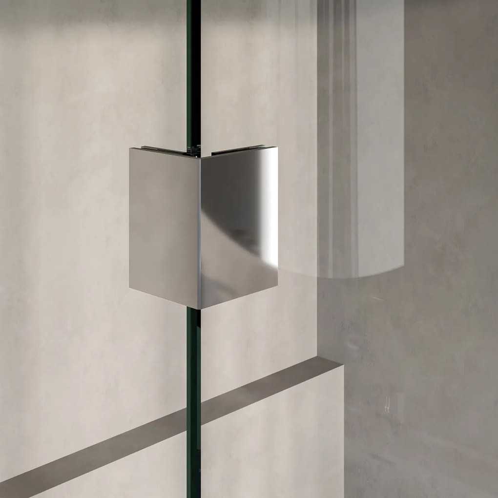 Brauer Void profielloze inloopdouche 100cm met 30cm zijwand chroom
