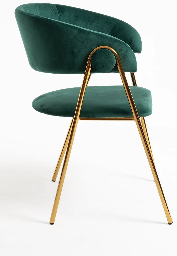 Mihu Goud Fluwelen Stoel