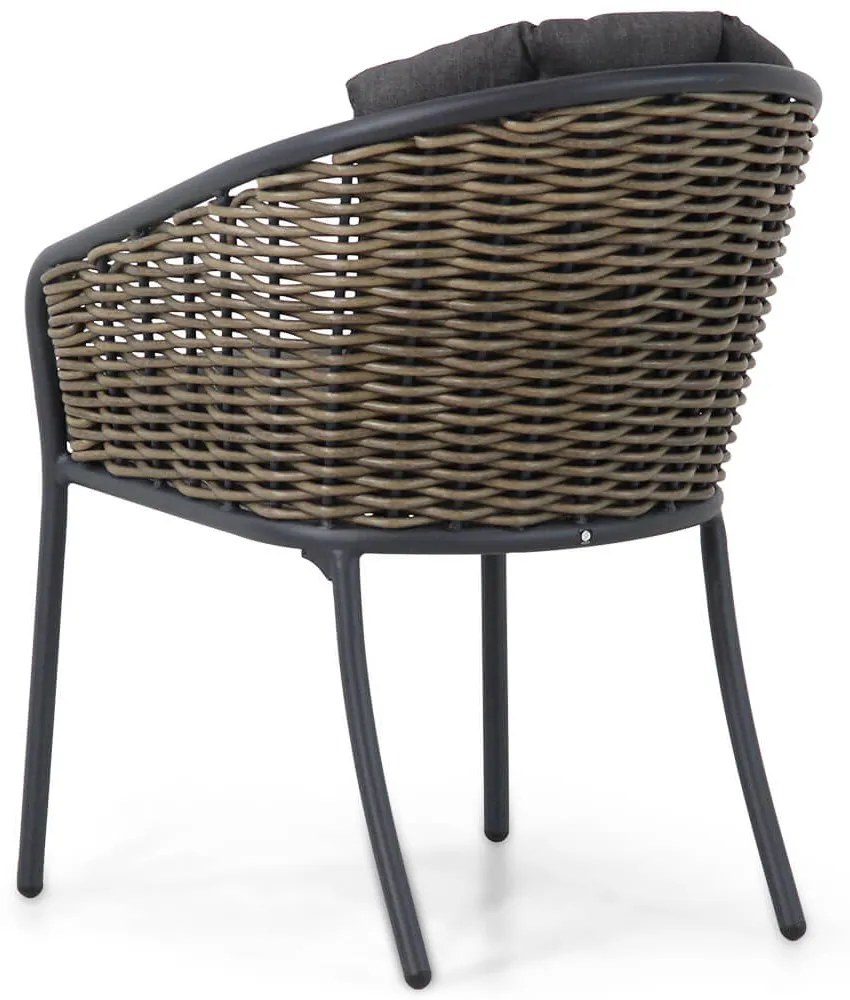 Bistroset 2 personen 70 cm Aluminium/wicker Grijs Santika Furniture Santika Tika