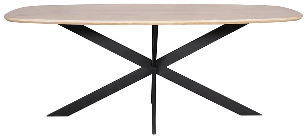 Starfurn Ferris Deens Ovale Eettafel Naturel Eiken 200 Cm - 200 X 100cm.