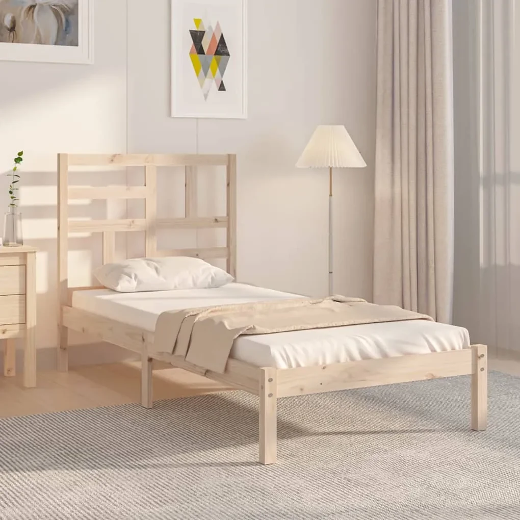 vidaXL Bedframe massief hout 100x200 cm